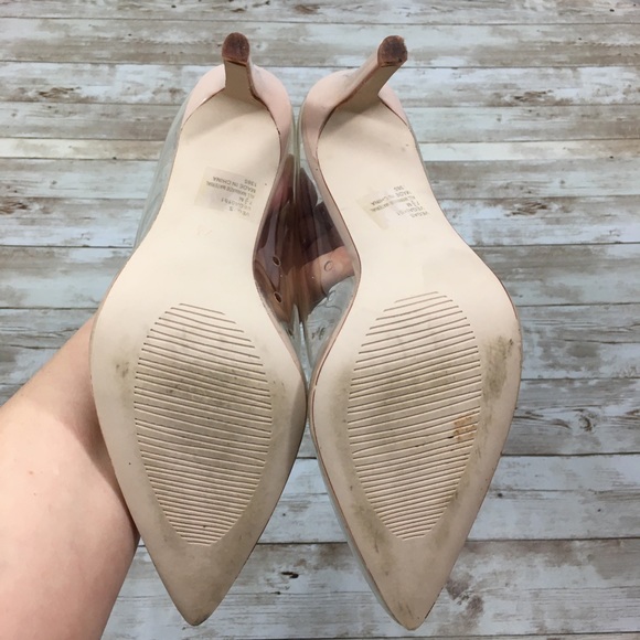 Steve Madden Vegas Clear/Nude  Pumps Size 7.5 - Picture 11 of 13